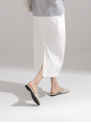 Falling String Strap Mule Slippers 1cm