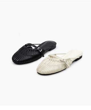 Falling String Strap Mule Slippers 1cm