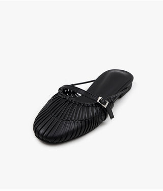 Falling String Strap Mule Slippers 1cm