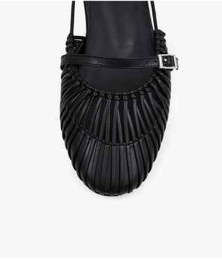 Falling String Strap Mule Slippers 1cm