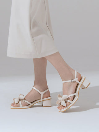 Litven Volume Ribbon Strap Sandals 4cm