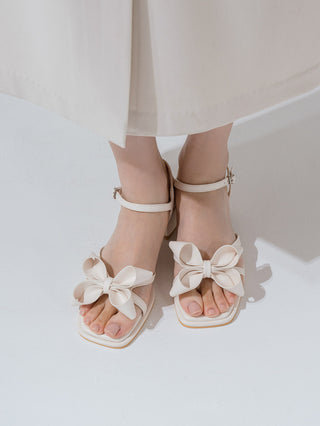 Litven Volume Ribbon Strap Sandals 4cm