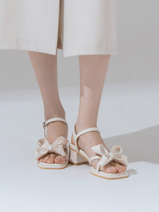 Litven Volume Ribbon Strap Sandals 4cm