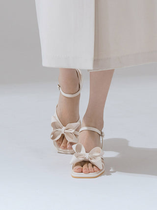 Litven Volume Ribbon Strap Sandals 4cm