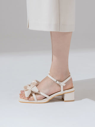Litven Volume Ribbon Strap Sandals 4cm