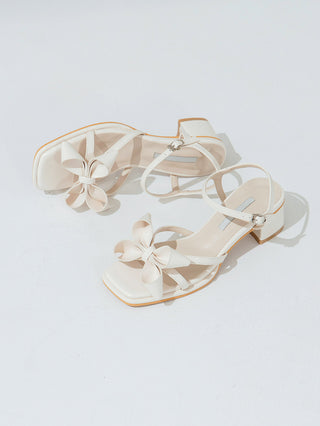 Litven Volume Ribbon Strap Sandals 4cm