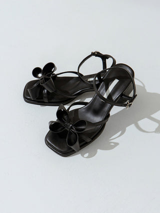 Litven Volume Ribbon Strap Sandals 4cm