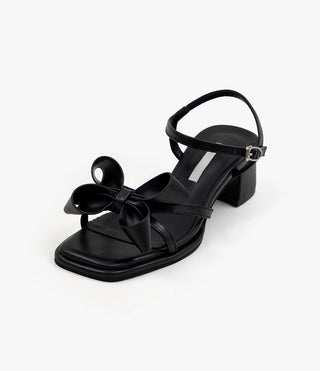 Litven Volume Ribbon Strap Sandals 4cm