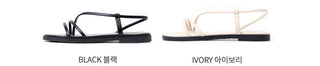 Linkre Strap Flat Sandals 1cm