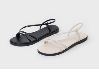 Linkre Strap Flat Sandals 1cm