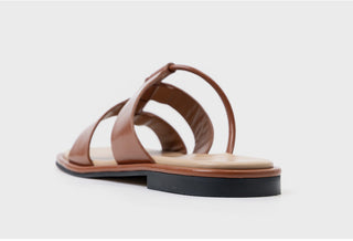 Plain square flip-flop sandals 1cm