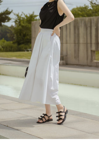 SUMMER Lugent Ribbon Flat Slingback Sandals 2cm