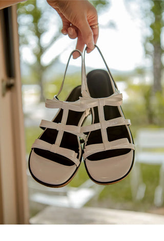 SUMMER Lugent Ribbon Flat Slingback Sandals 2cm