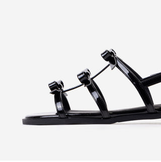 SUMMER Lugent Ribbon Flat Slingback Sandals 2cm
