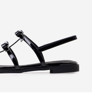 SUMMER Lugent Ribbon Flat Slingback Sandals 2cm