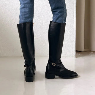 Juberin Basic Side Belt Long Boots 3cm