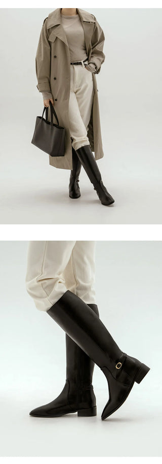 Juberin Basic Side Belt Long Boots 3cm