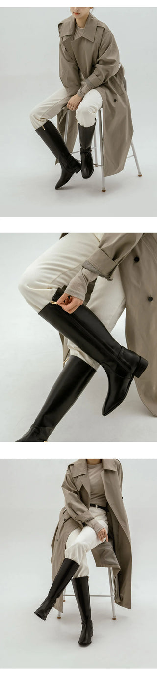 Juberin Basic Side Belt Long Boots 3cm