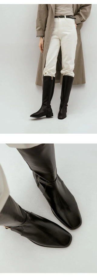 Juberin Basic Side Belt Long Boots 3cm