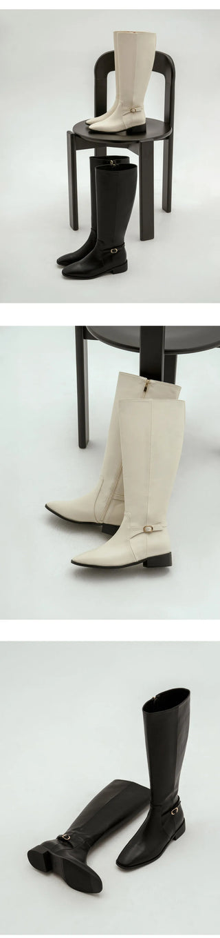 Juberin Basic Side Belt Long Boots 3cm
