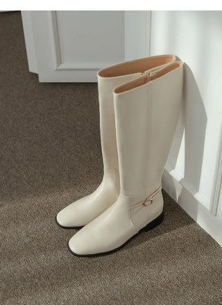 Juberin Basic Side Belt Long Boots 3cm