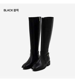 Juberin Basic Side Belt Long Boots 3cm