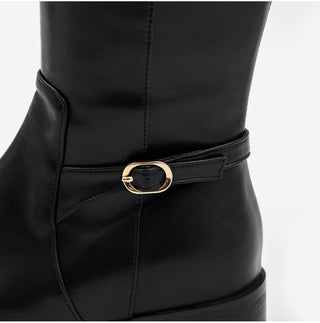Juberin Basic Side Belt Long Boots 3cm