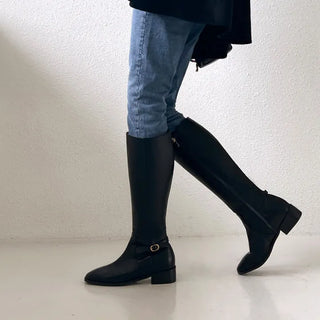 Juberin Basic Side Belt Long Boots 3cm