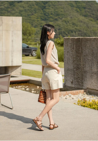 Ryuner Vintage Strap Flat Sandals 3cm