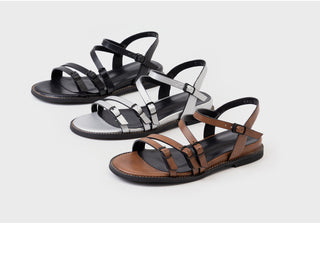 Ryuner Vintage Strap Flat Sandals 3cm