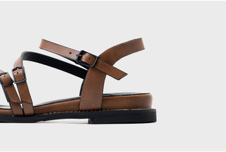 Ryuner Vintage Strap Flat Sandals 3cm