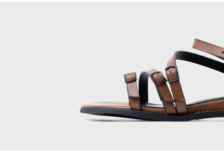 Ryuner Vintage Strap Flat Sandals 3cm