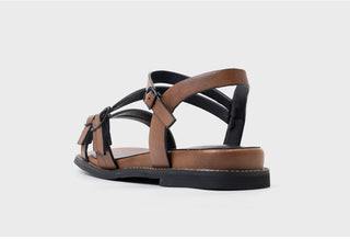 Ryuner Vintage Strap Flat Sandals 3cm