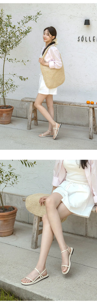 Billie single-strap flat sandals 1cm