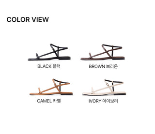 Billie single-strap flat sandals 1cm