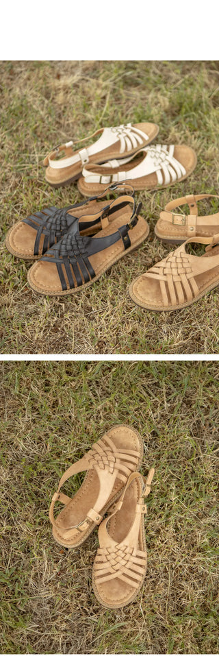 Troll Vintage Mesh Flat Sandals 1cm