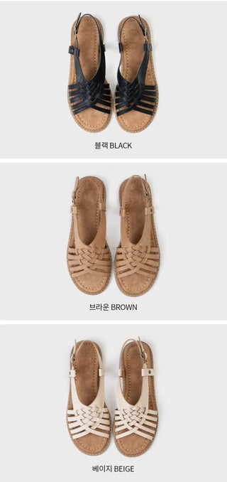 Troll Vintage Mesh Flat Sandals 1cm