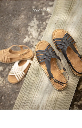 Troll Vintage Mesh Flat Sandals 1cm