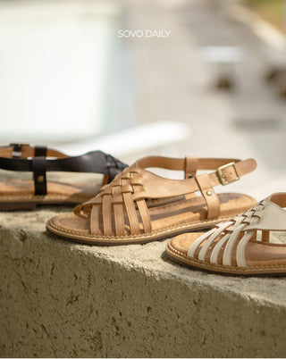 Troll Vintage Mesh Flat Sandals 1cm