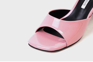 Levond Patent Mule Slippers 6cm