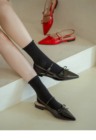 Lients Ribbon Flat Slingback 1cm