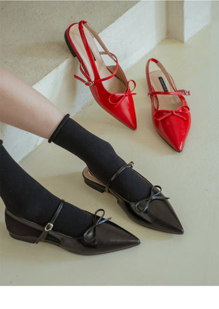 Lients Ribbon Flat Slingback 1cm