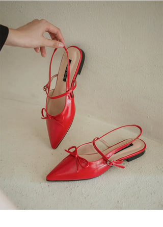 Lients Ribbon Flat Slingback 1cm