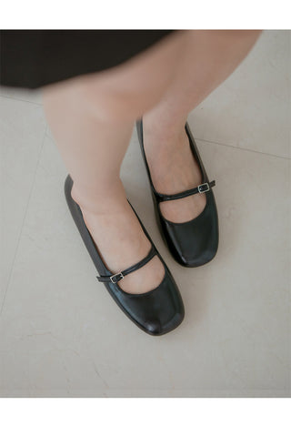 Jekyloo Basic Mary Jane Flat Shoes 1cm