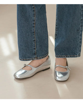 Jekyloo Basic Mary Jane Flat Shoes 1cm
