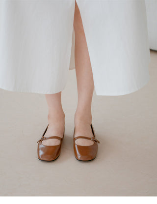 Jekyloo Basic Mary Jane Flat Shoes 1cm