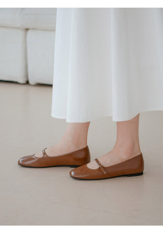 Jekyloo Basic Mary Jane Flat Shoes 1cm