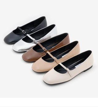 Jekyloo Basic Mary Jane Flat Shoes 1cm