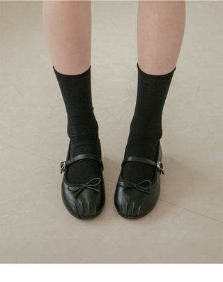 Rosér Mary Jane Ballet Flat Shoes 1cm