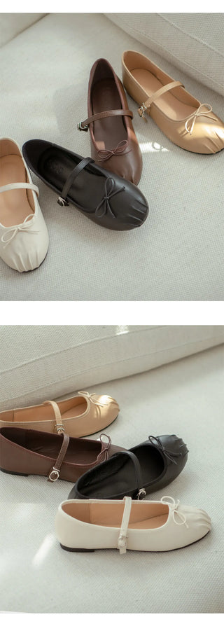 Rosér Mary Jane Ballet Flat Shoes 1cm